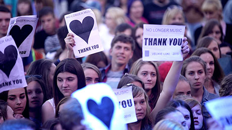 The Russian crowd at NLM concert